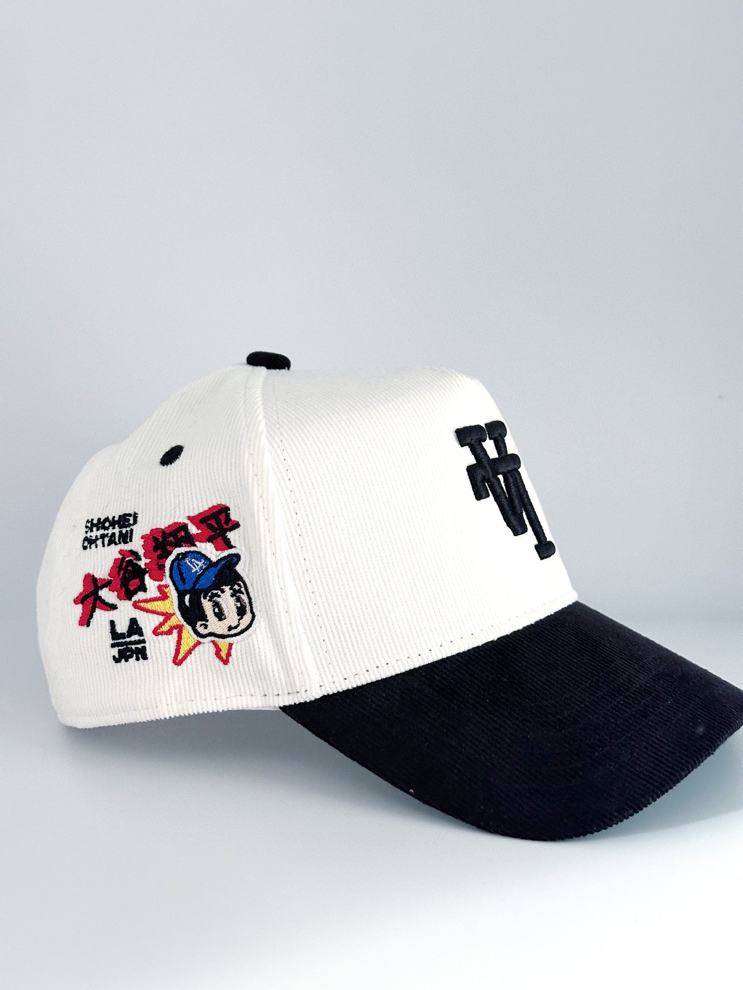 Upside Down LA White Corduroy