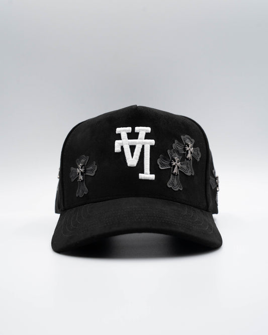 Upside Down LA Black Cross Suede