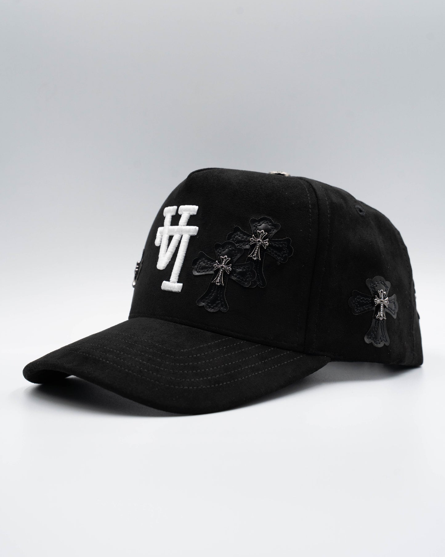 Upside Down LA Black Cross Suede